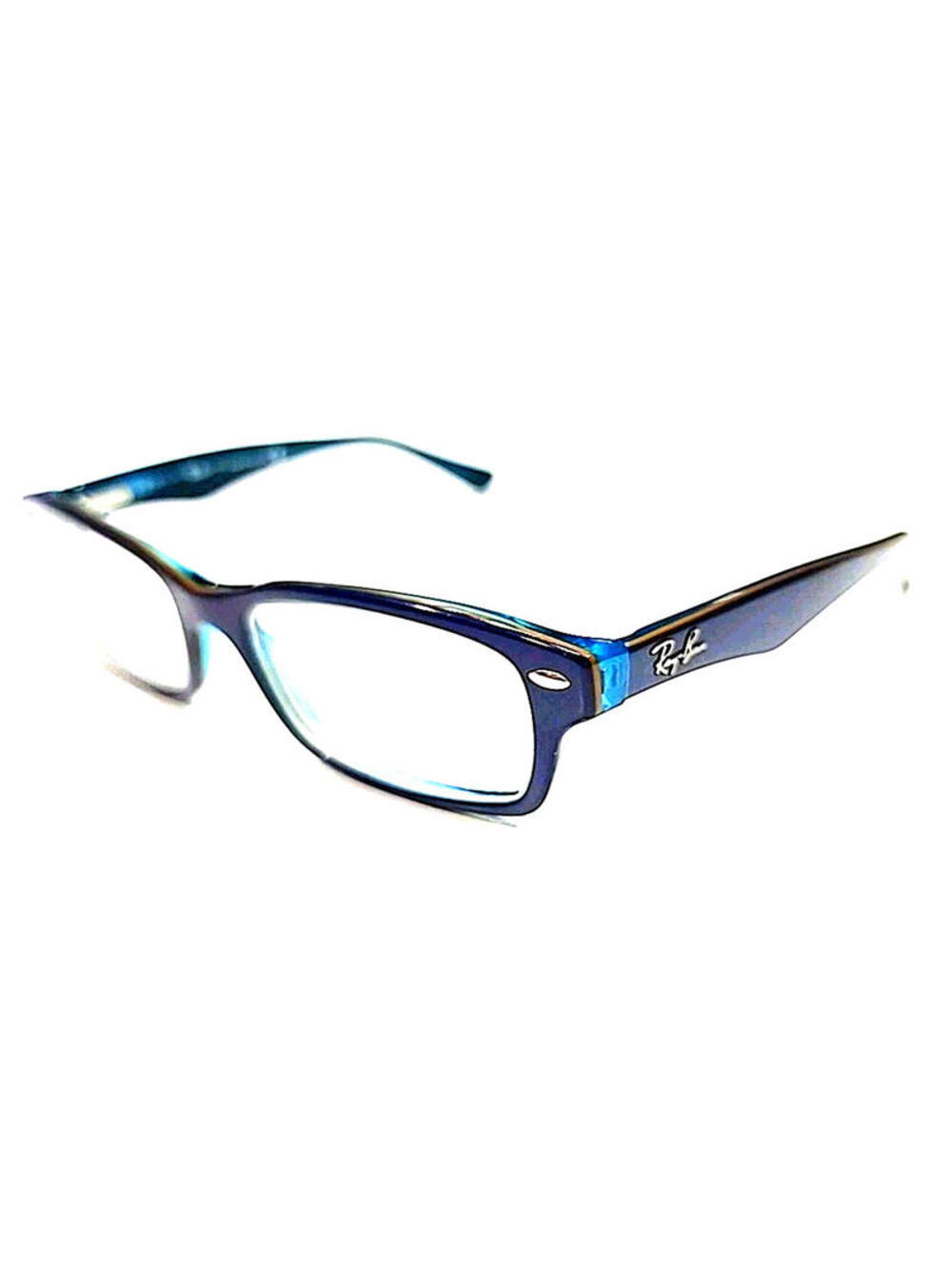 Ray Ban Jr RB1530 3587 Kids Blue Green Rectangle Eyeglasses 48-16 130